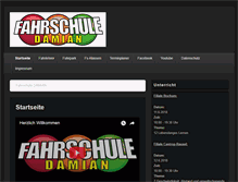 Tablet Screenshot of fahrschule-damian.de